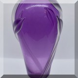 G22. Purple flower vase by William Glasner. 9”h - $95 